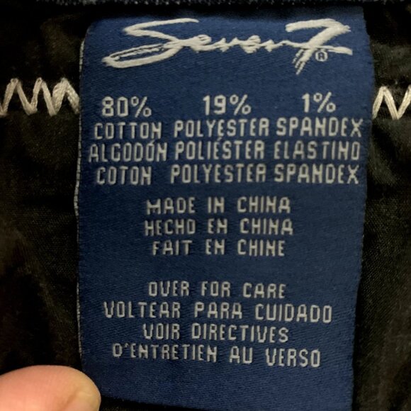 Seven7 Slimboot Jeans Womens 8 Distressed Whisker Front Thick Stitch Embroidered - Picture 4 of 13